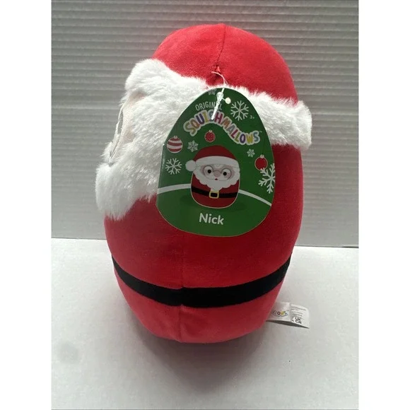Squishmallows 2021 Christmas Squad B 8" Nick the Santa Plush Doll - Picture 4 of 7